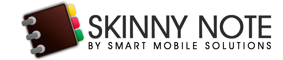 SKINNY NOTE by Smart Mobile Solutions